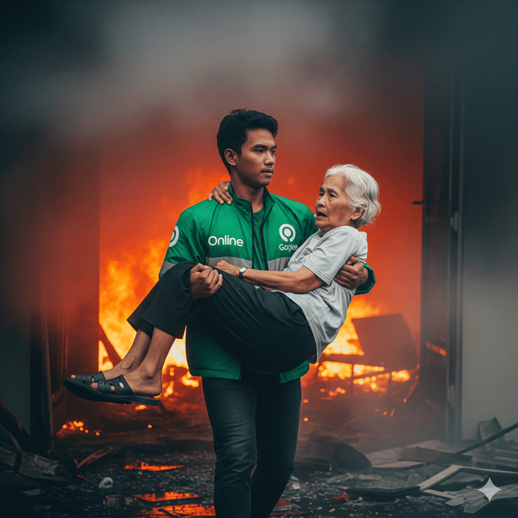 vior777 viral - Ojol Heroik Selamatkan Nenek - Vior777 Viral
