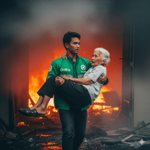 vior777 viral - Ojol Heroik Selamatkan Nenek - Vior777 Viral
